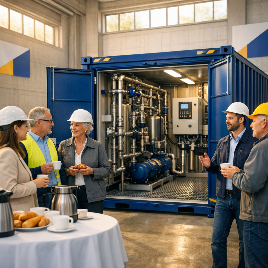 Condecta Water Treatment Unit in Industrial Hall Condecta Water Treatment Unit in Industrial Hall